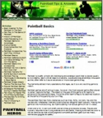 Product picture Paintball Website plr