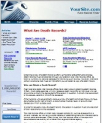 Product picture Public Records Website plr